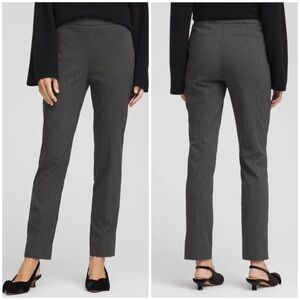 Chico's So Slimming 360 Pant Brigitte Slim Pant Graphite Heather Gray 3R NWT